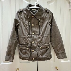 Women's Military Style Jacket in Green S
